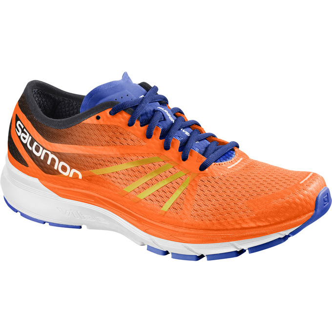 Salomon Singapore Mens Running Shoes - SONIC RA PRO Orange/White | 29348-DSWE